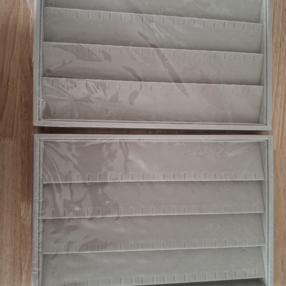 2 Stackable Earring Tray Drawer Jewelry